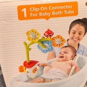 Vibrant Clip-On Bath Toy with Flowers